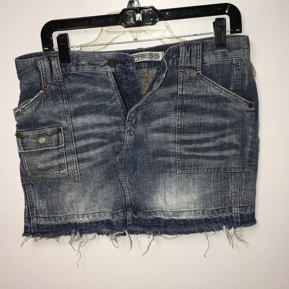Express denim skirt